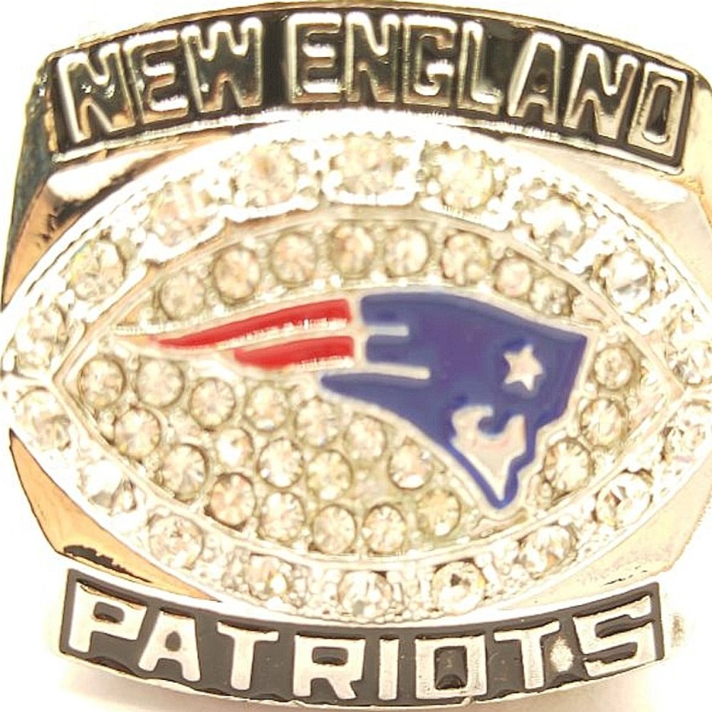 USA New England Patriots 2007 Brady Silver Ring